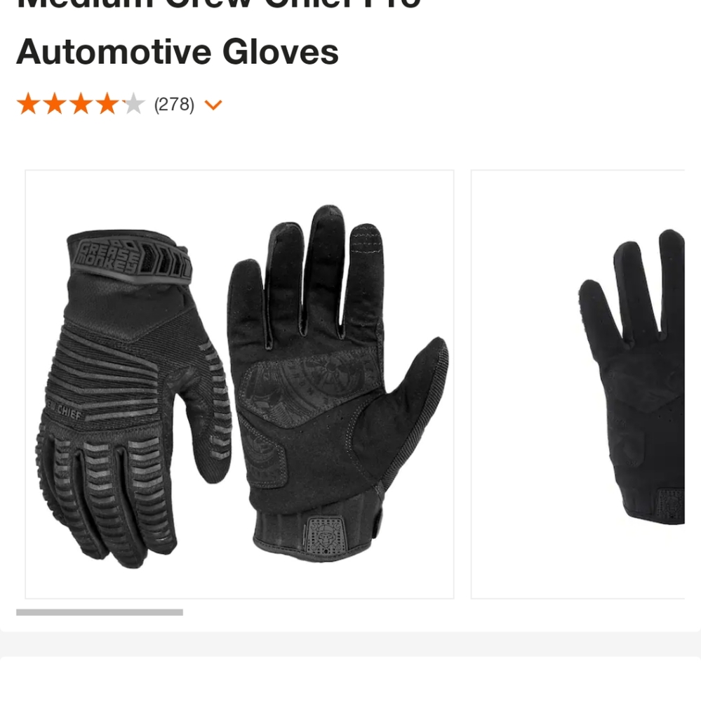 Grease monkey chief gloves large and Xl available